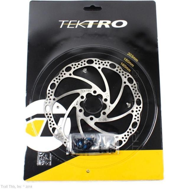 Includes Bolts 160mm Tektro Bike/Cycling Disc Rotor 